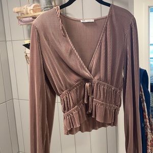 Zara Bronzy blouse Sz M